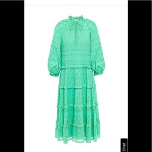 NWT Alice and Olivia Green Midi Dress